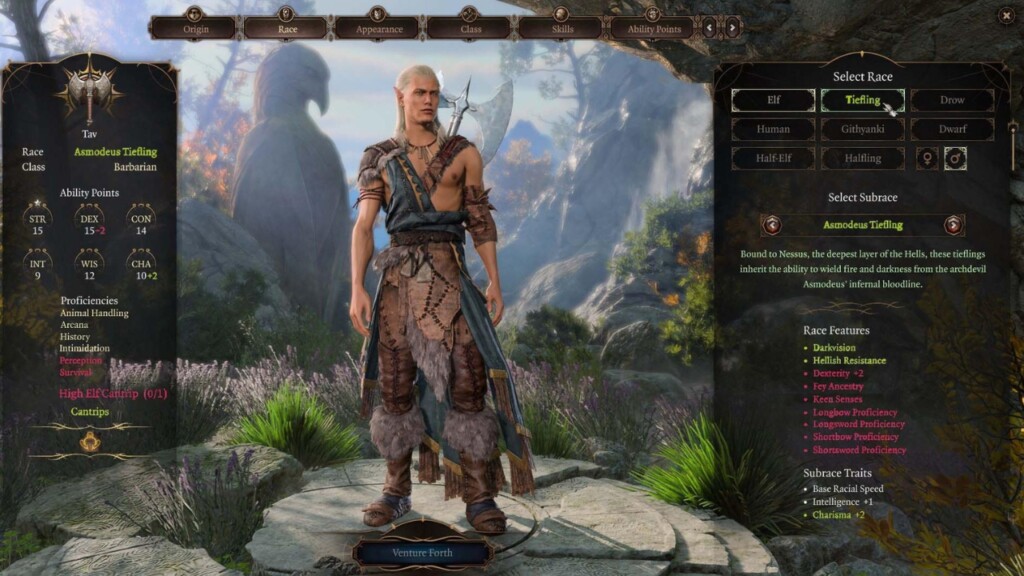 Character Customization Races Unleashed BG3 Mods Image