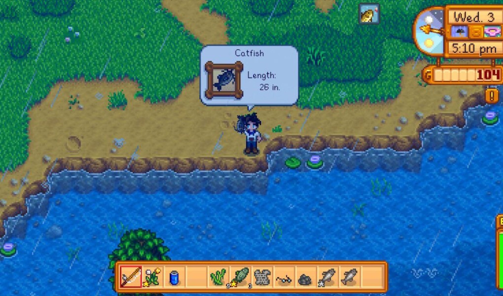 Sturgeon Fishing in Stardew Valley