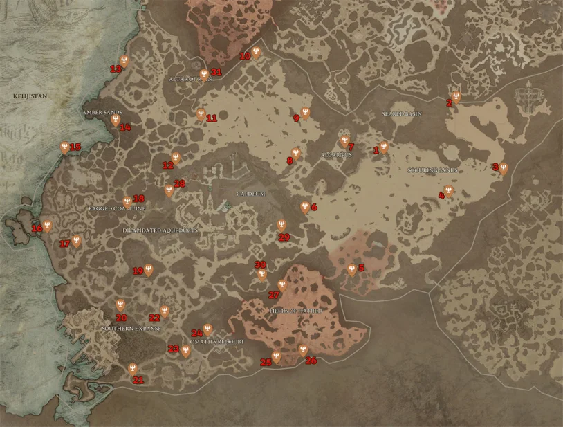 Diablo 4 Map Kehjistan