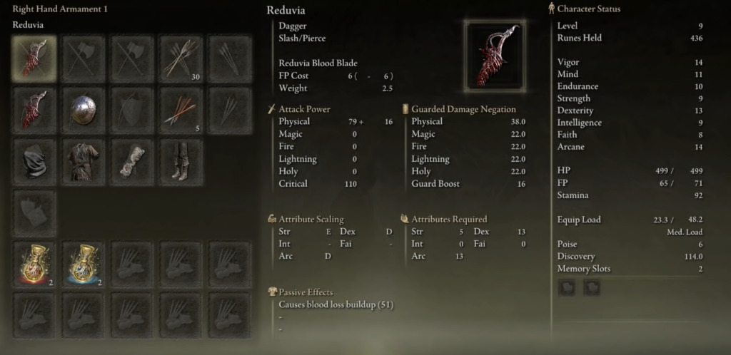 Elden Ring Weapon Dagger 1