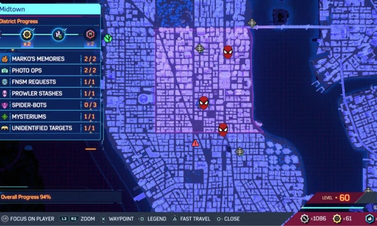 Spider Man 2 Midtown Spider bot locations