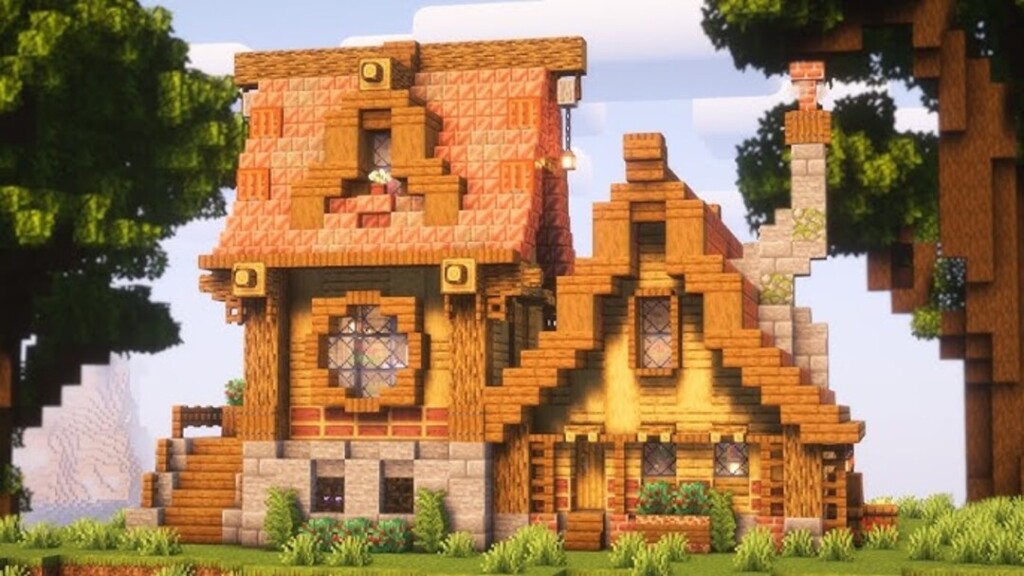 Copper Fantasy Mansion Minecraft