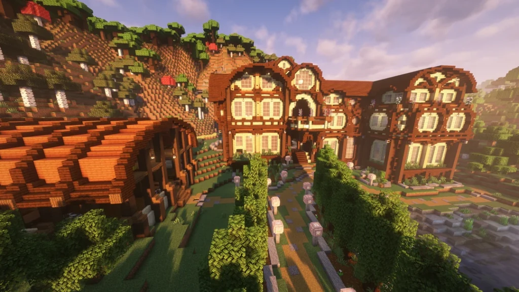 Mountain Integrated Mansion Minecraft