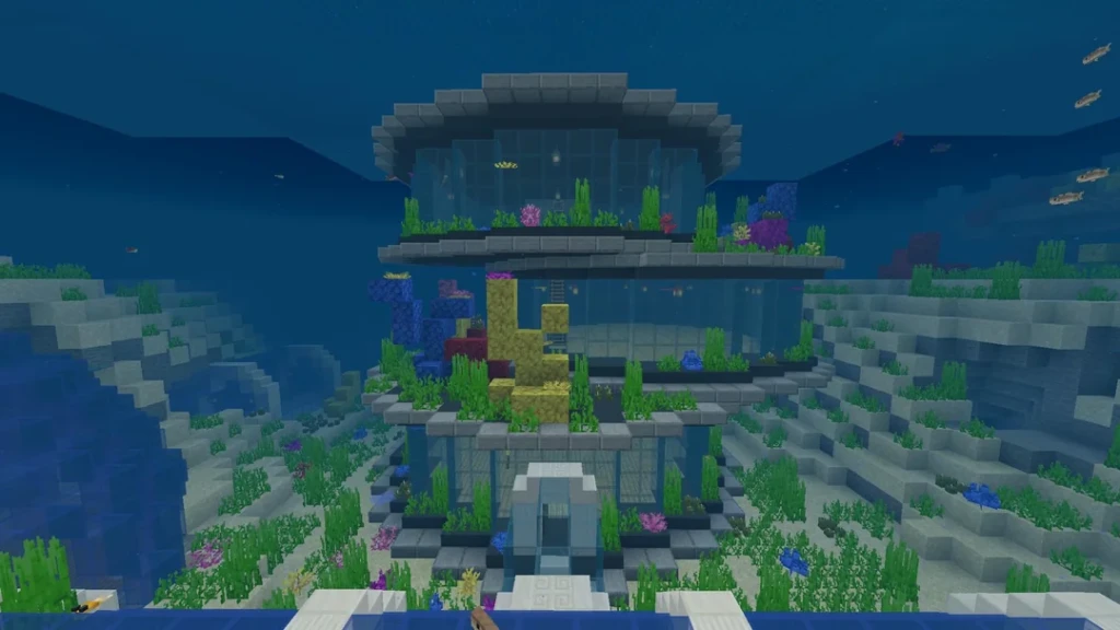 submerged Minecraft House